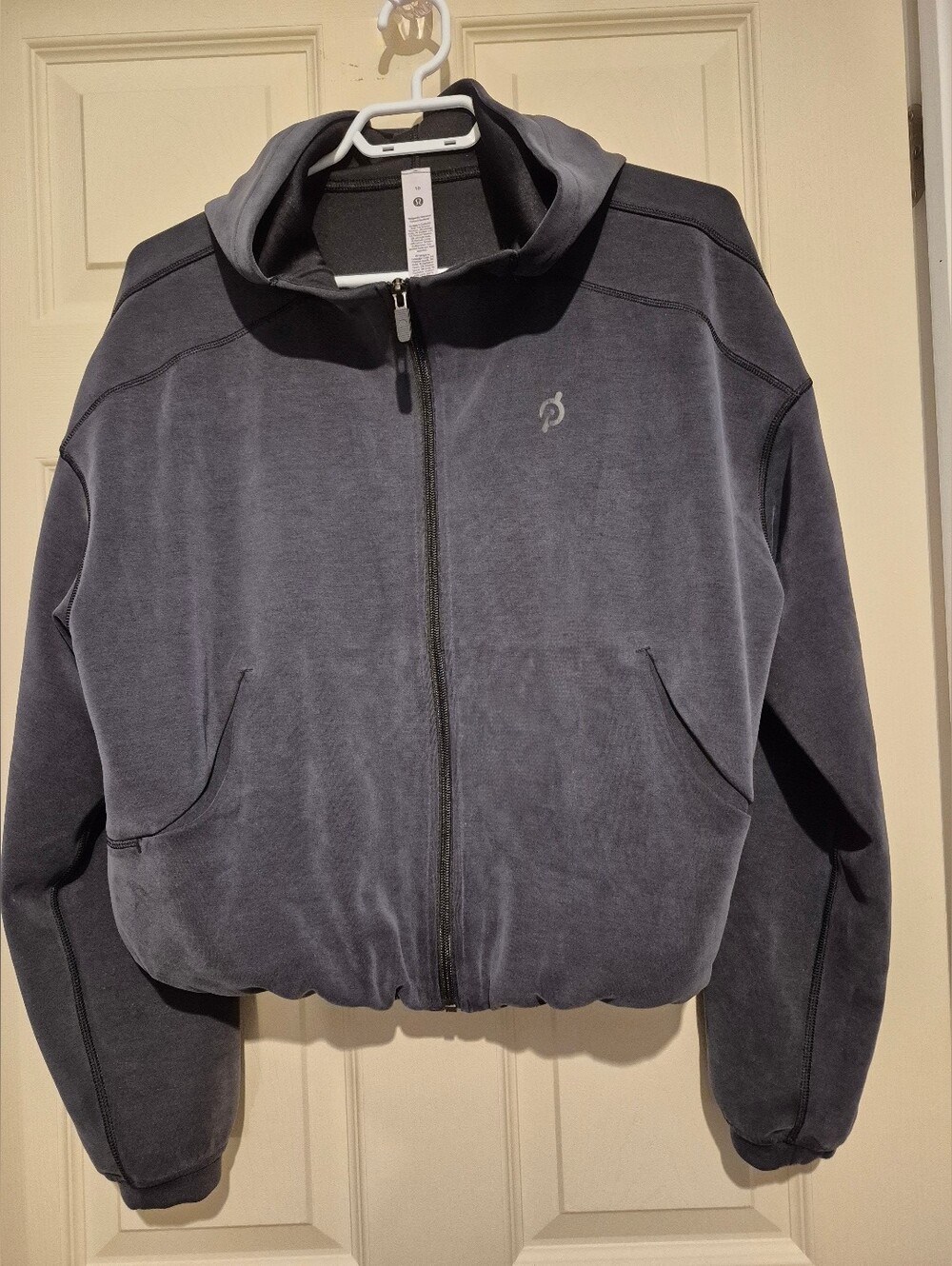 🍋 Lululemon X Peleton Softstreme Full-Zip Hoodie Black Size 10